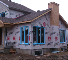 home addition near completion